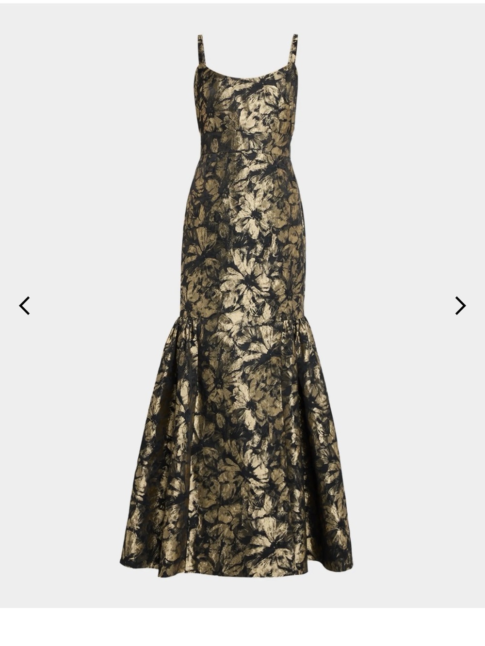 Aidan Mattox floral jacquard mermaid gown